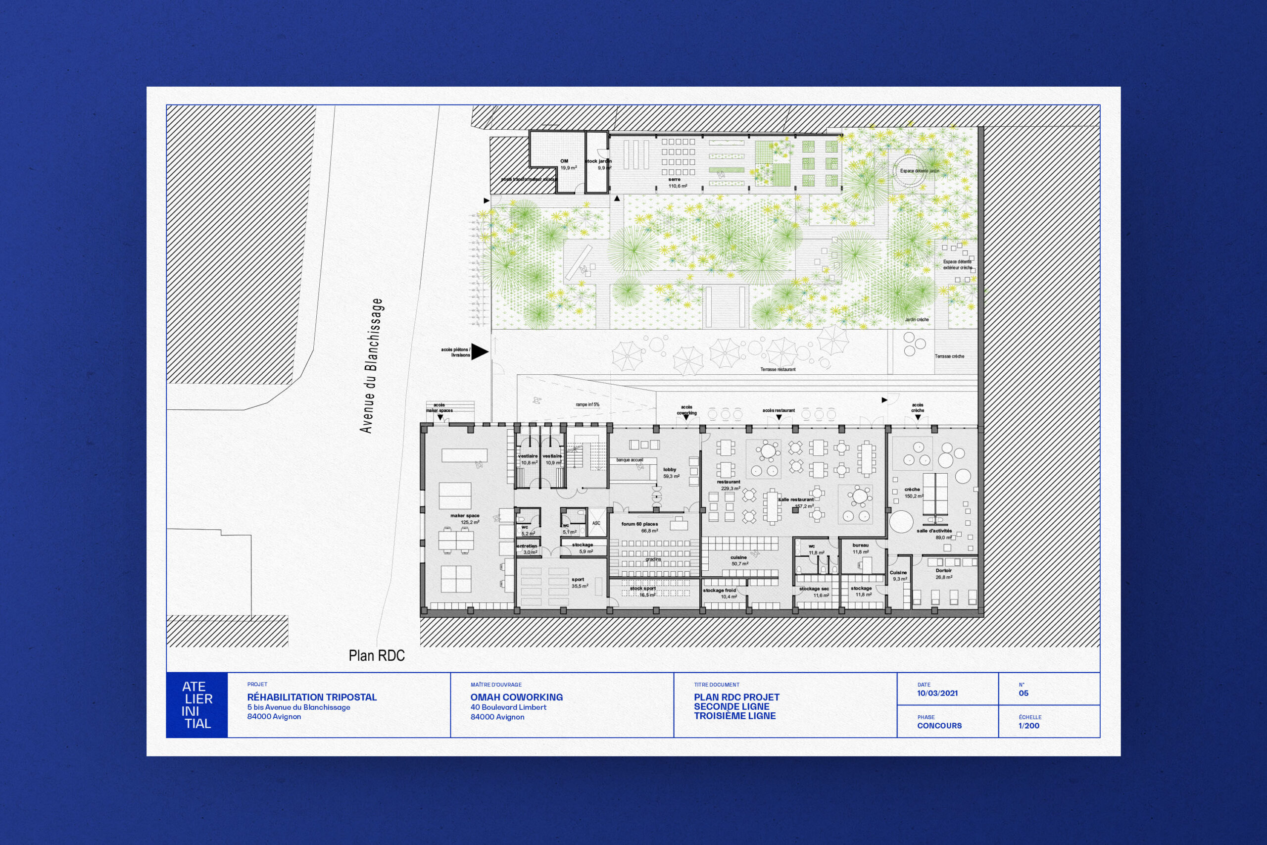 Cartouche de plan A3 Atelier Initial