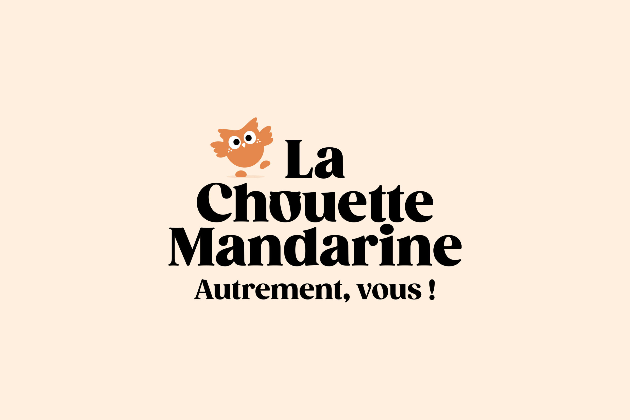 Logo de l'identité visuelle de La Chouette Mandarine